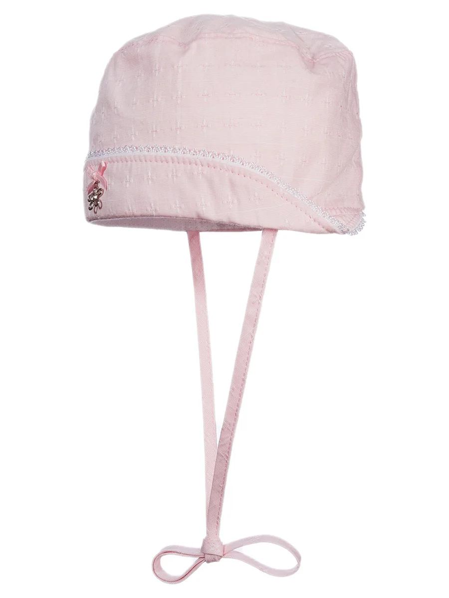 Czapka niemowlęca z daszkiem różowa Doll r.39