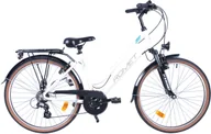 Rowery - Rower trekkingowy Romet Gazela 26 1 M(17") biało-turkusowy - miniaturka - grafika 1