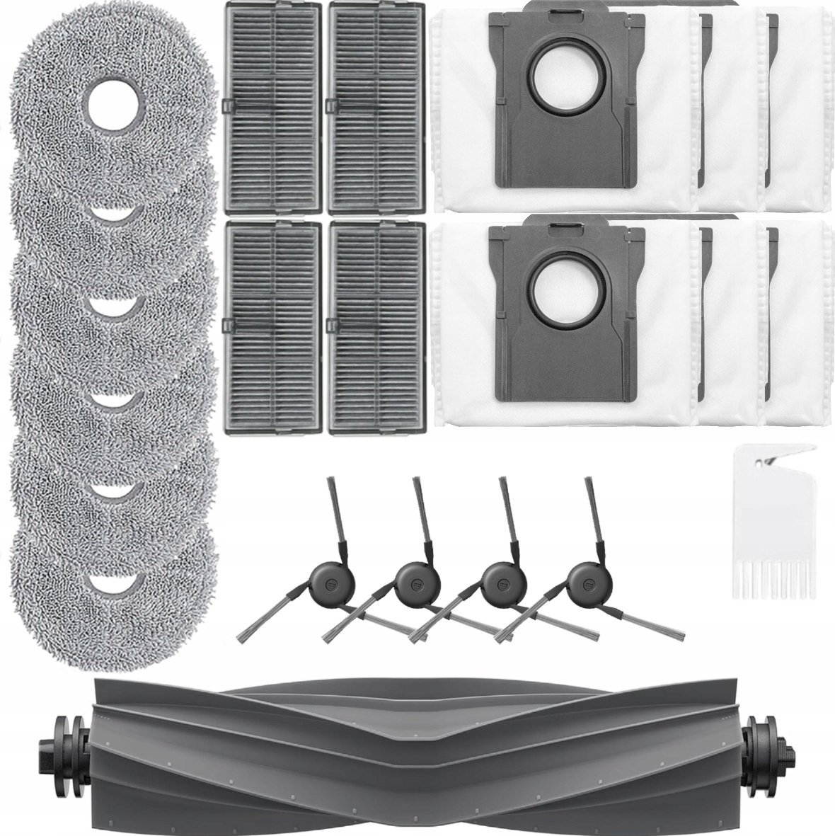 DUŻY zestaw do Dreame X40 L40 MOVA P10 PRO ULTRA worki mopy filtry szczotki