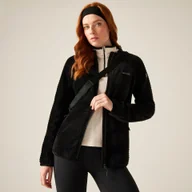 Bluzy sportowe damskie - Regatta Polar damski z kapturem Endra Czarny, Rozmiar: 46 - miniaturka - grafika 1