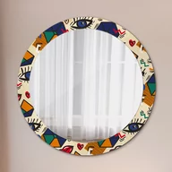 Lustra - Lustro dekoracyjne okrągłe Styl pop art - miniaturka - grafika 1