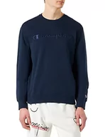 Bluzy męskie - Champion Bluza męska, granatowy (Eco-future), S - miniaturka - grafika 1