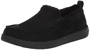 Skechers Męskie kapcie MELSON Willmore, czarne mikrofibra, 6,5 UK - Kapcie damskie - miniaturka - grafika 1