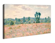 Obrazy i zdjęcia na płótnie - Pole Maków, Claude Monet - obraz na płótnie Wymiar do wyboru: 30x20 cm - miniaturka - grafika 1