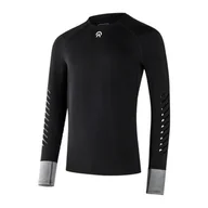 Koszulki sportowe męskie - Koszulka męska AYCANE Blade Hybrid Base Layer Long Sleeve Black M - miniaturka - grafika 1