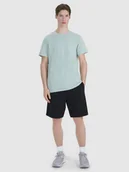 Spodenki męskie - 4F Spodenki casual męskie - czarne L - miniaturka - grafika 1