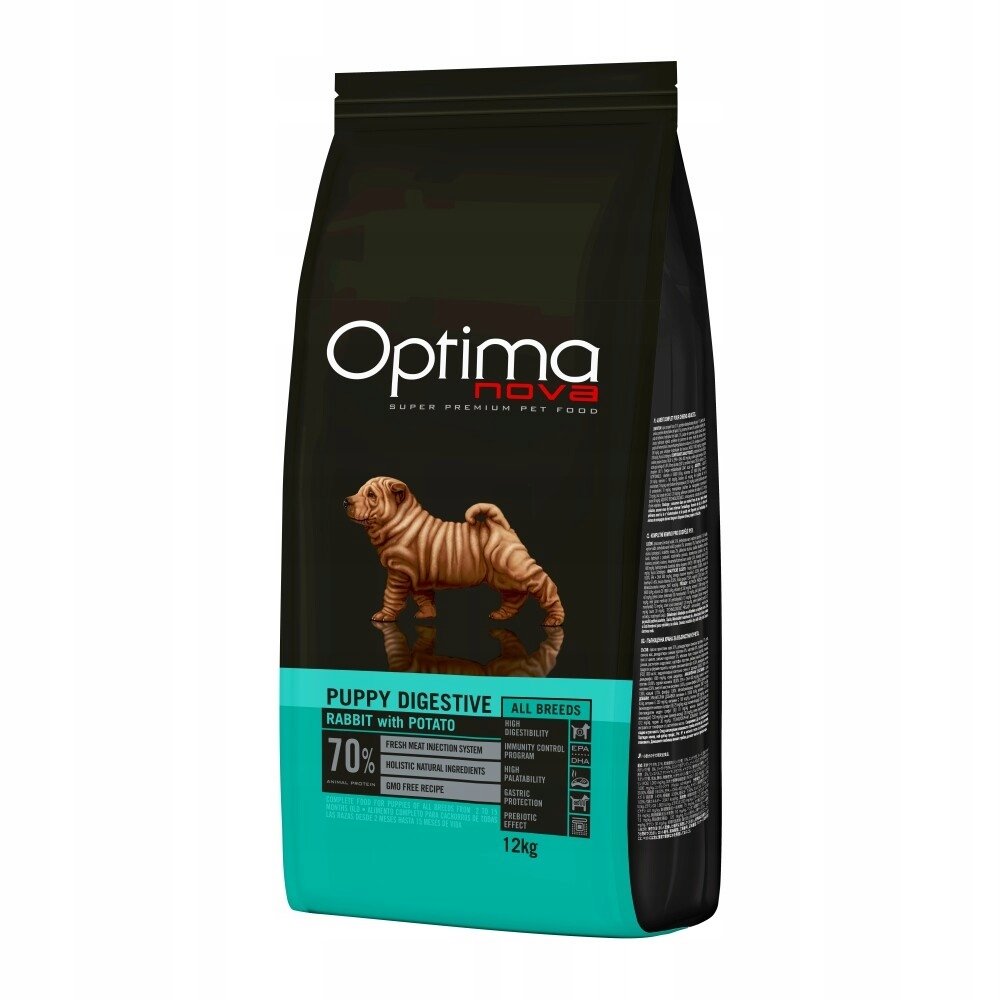 Optimanova Puppy Digestive Rabbit&Potato 12kg