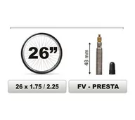 Dętki rowerowe - Dętka Rowerowa SUPER MOCNA 26 X 1,75 / 2,25 Fv - miniaturka - grafika 1