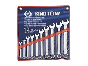 KING TONY Zestaw kluczy płasko-oczkowych 1210MR, 8-24 mm - Zestawy narzędziowe - miniaturka - grafika 1