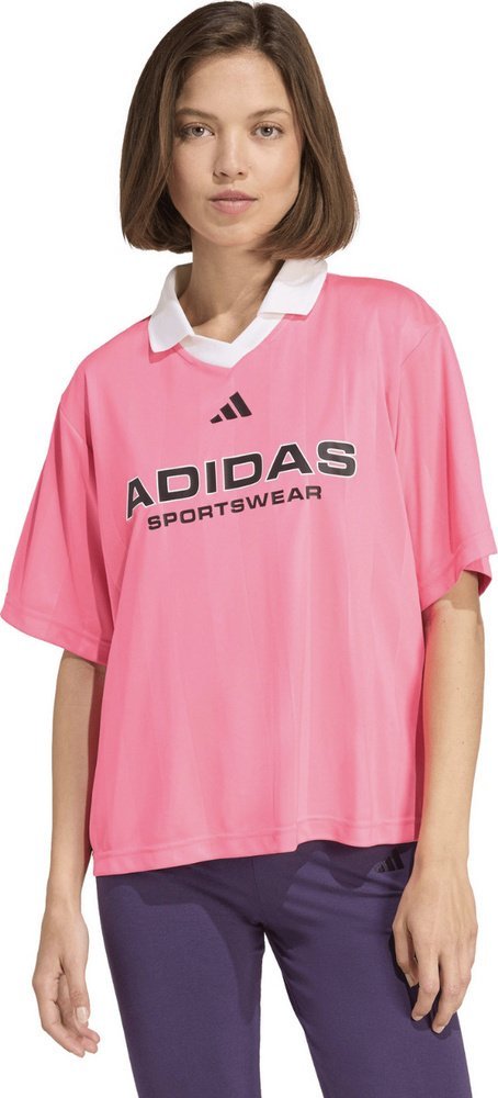 Adidas Koszulka damska adidas Tiro Q4 różowa JN2747 XL