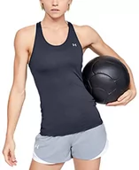 Koszulki i topy damskie - Under Armour Koszulka damska Heatgear Armour Racer bez rękawów Midnight Navy (410)/Metallic Silver L - miniaturka - grafika 1