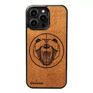 Etui i futerały do telefonów - Drewniane Etui Bewood iPhone 14 Pro Max NIEDŹWIEDŹ MERBAU - miniaturka - grafika 1