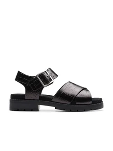 Clarks Skórzane sandały "Orinoco Cross" w kolorze czarnym - Sandały damskie - miniaturka - grafika 1