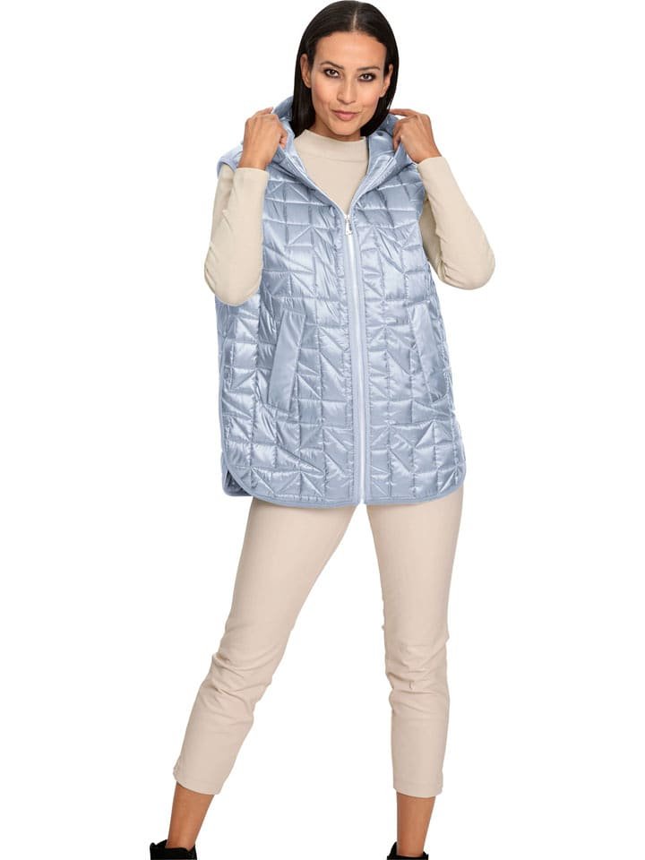 Heine Kamizelka pikowana w kolorze błękitnym