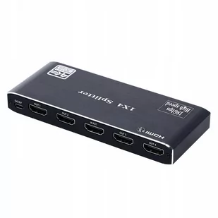 Splitter Hdmi 2.0 1X4 Rozdzielacz Uhd 4K Hdcp 2.2 - Kable Splitter Hdmi 2.0 1X4 Rozdzielacz Uhd 4K Hdcp 2.2 - Kable - miniaturka - grafika 1