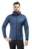 Bluzy męskie - Salewa Bluza trekkingowa męska Sella Crevasse HD niebieska 54_XXL - miniaturka - grafika 1