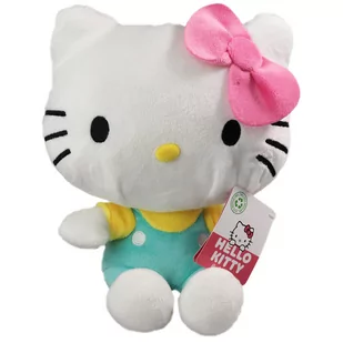 HELLO KITTY MASKOTKA 25 CM TURKUSOWY KOTEK - Maskotki i pluszaki - miniaturka - grafika 1