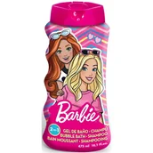 Kosmetyki kąpielowe dla dzieci - Barbie Bubble Bath & Shampoo 2 in 1 żel do kąpieli i pod prysznic 2 w 1 475 ml - miniaturka - grafika 1
