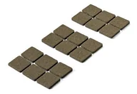 Meble modułowe i akcesoria - Podkładki filcowe samoprzylepne 25x25x4.5 mm 18 szt. - miniaturka - grafika 1