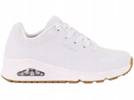 Buty sportowe damskie - Buty damskie Skechers Uno 73690-WHT niskie 37 - miniaturka - grafika 1