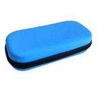 Torby podróżne - Izolowana torba podróżna na lodówkę na materiały medyczne Torba chłodząca na leki dla diabetyków Chłodziarki na leki z przegrodą Niebieska Niebieski - miniaturka - grafika 1