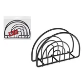 Stojaki na ręczniki papierowe - Serwetnik metalowy Wyspa Okazji czarny - miniaturka - grafika 1