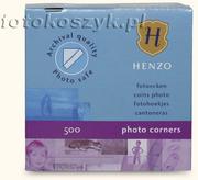 Foto gadżety - Fotonarożniki do wklejania zdjęć Henzo białe (500 szt.) - miniaturka - grafika 1
