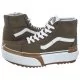 Trampki damskie - Trampki Sk8-Hi Tapered Canvas Dark Olive VN0005U2DOL1 (VA406-a) Vans - miniaturka - grafika 1