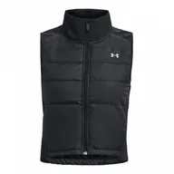 Kamizelki damskie - Damska kamizelka do biegania Under Armour Launch Insulated Vest - czarna - miniaturka - grafika 1