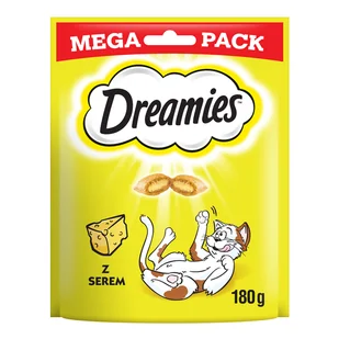 Dreamies z żółtym serem 180g - Suplementy i witaminy dla kotów - miniaturka - grafika 1