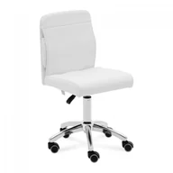 Krzesła i taborety kosmetyczne - physa Krzesło kosmetyczne - 48 - 62 cm - 150 kg - białe ILANZ WHITE - miniaturka - grafika 1