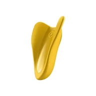 Wibratory i masażery - Satisyfer Wibrator na palec Satisfyer High Fly Finger Vibrator Żółty - miniaturka - grafika 1