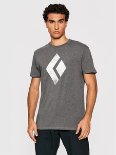 Koszulki męskie - Black Diamond T-Shirt Chalked Up APUO950036 Szary Regular Fit - grafika 1