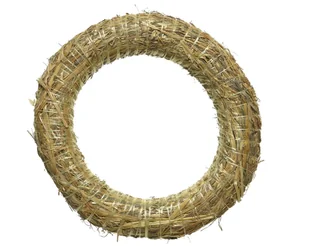 Wieniec słomiany 40cm naturalny ze słomy x1 - Dekoracje domu - miniaturka - grafika 1