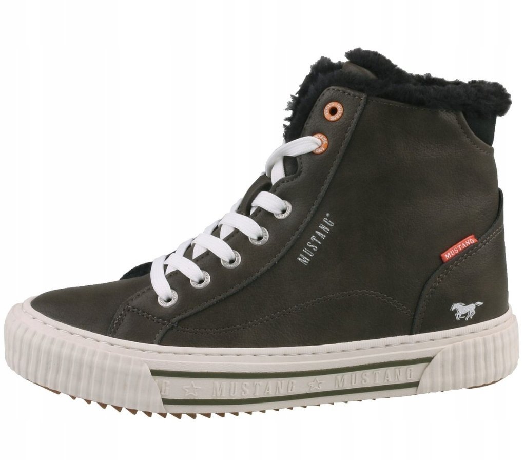 MUSTANG TRAMPKI DAMSKIE ZIELONE OCIEPLANE WYSOKIE 40 JTC
