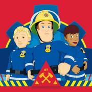 Okrycia kąpielowe dla dzieci - Ręcznik Magiczny 30x30 Strażak Sam czerwony bawełniany dziecięcy do przedszkola 047 Fireman Sam - miniaturka - grafika 1