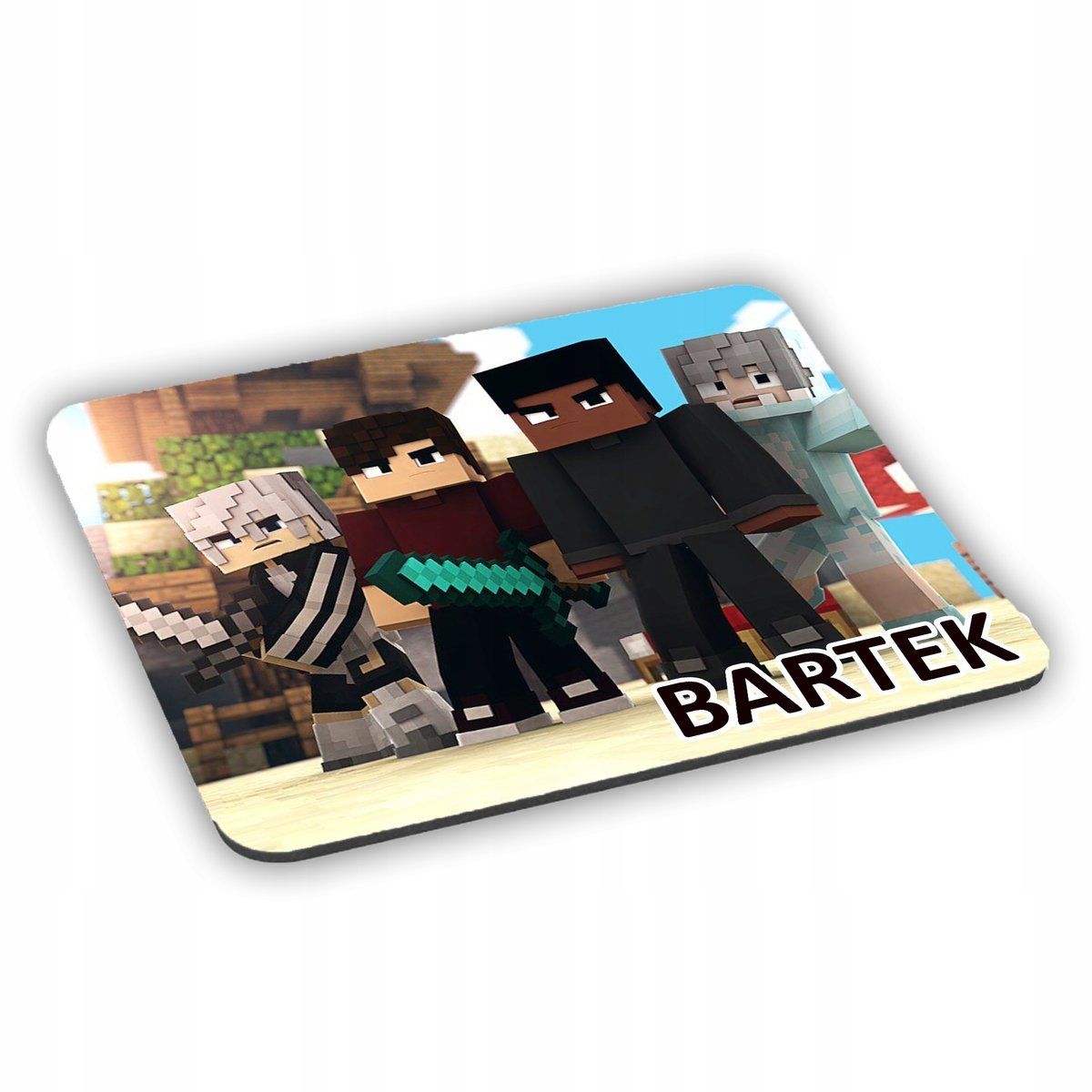 Podkładka pod mysz MINECRAFT + IMIĘ/NAPIS w prezencie!