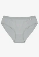 Majtki damskie - Jasnoniebieskie Gładkie Majtki Figi z Bawełny Laniriela - miniaturka - grafika 1
