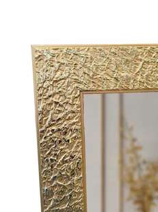 Duże Lustro w bogatej ZŁOTEJ grubej 11cm ramie z drewna 120x60 z17 - Lustra - miniaturka - grafika 1
