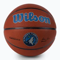 Koszykówka - Piłka do koszykówki Wilson NBA Team Alliance Minnesota Timberwolves brown rozmiar 7 - miniaturka - grafika 1
