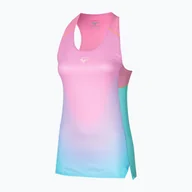 Sport OUTLET - Tank top do biegania damski Mizuno Aero Tank blue glow - miniaturka - grafika 1