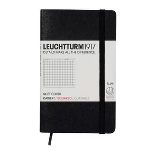 Leuchtturm, Notes Pocket, 121 stron, kratka, czarny - Notesy i bloczki - miniaturka - grafika 1