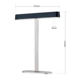 Lampa stołowa LED Auftakt nikiel/czarna - Lampy stojące - miniaturka - grafika 3