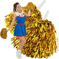 Prace ręczne dla dzieci - POMPON METALICZNY CZIRLIDERKA POMPONY CHEERLEADERKI CZIRLIDERKI DO TAŃCA TANECZNE - miniaturka - grafika 1