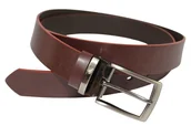 Paski - Pasek Skórzany ARUCCE (PL) Skóra Licowa EXTRA 35 mm MLECZNA CZEKOLADA Gładki Klamra Nowoczesna - miniaturka - grafika 1
