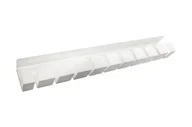 Akcesoria na biurko - WOJTAP Organizer kabli pod biurko 600 x 80 x 50 mm Grzebień - biały OK600x80x50WH-G - miniaturka - grafika 1