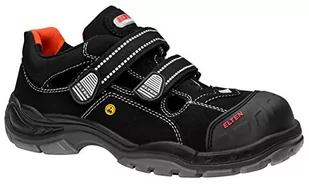 ELTEN Scott Pro ESD S1P męskie buty ochronne, buty robocze, sandały ochronne, certyfikowane zgodnie z EN ISO 20345: S1P, nosek z tworzywa sztucznego, wyposażenie bez metalu i skóry (czarne), EU 47 - Obuwie robocze - miniaturka - grafika 1