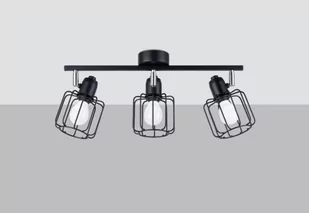 Sollux Beluci 3 SL.1116 plafon lampa sufitowa 3x40W E14 czarny - Lampy sufitowe - miniaturka - grafika 1