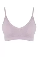 Biustonosze - DeFacto Bralette koronkowy biustonosz damski – miękki i oddychający biustonosz (różowy, L), rose, L - miniaturka - grafika 1