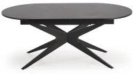 Stoły - Czarny nowoczesny stół rozkładany - Main - miniaturka - grafika 1